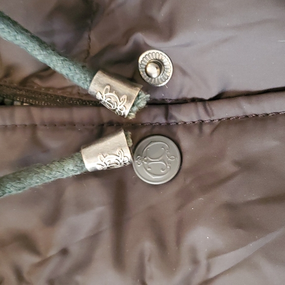 Juicy Couture Black Quilted Puffer Coat Sz Small - Picture 7 of 8